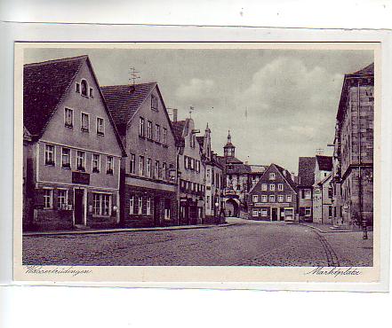 Wassertrüdingen Marktplatz ca 1935 Wassertrüdingen Marktplatz ca 1935