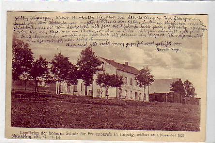 Dittersbach Landheim Schule für Frauenberufe Leipzig 1926 Dittersbach Landheim Schule für Frauenberufe Leipzig 1926