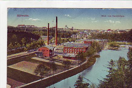 Mittweida Fabrik und Eisenbahn 1923 Mittweida Fabrik und Eisenbahn 1923