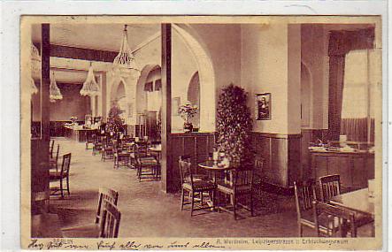 Berlin Mitte Restaurant Wertheim 1910 Berlin Mitte Restaurant Wertheim 1910