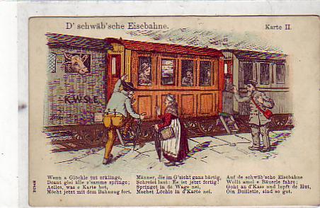 Schwäbische Eisenbahn ca 1910 Schwäbische Eisenbahn ca 1910