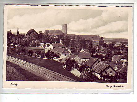 Belzig Burg Eisenhardt und Eisenbahn-Line ca 1935 Belzig Burg Eisenhardt und Eisenbahn-Line ca 1935