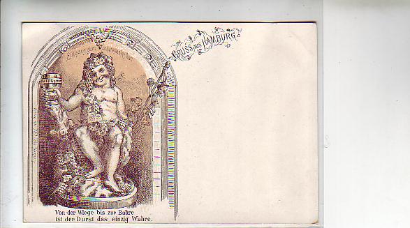 Hamburg Litho Eingang zum Rathsweinkeller ca 1900 Hamburg Litho Eingang zum Rathsweinkeller ca 1900