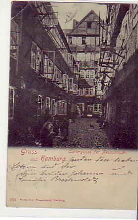 Hamburg Leitergasse 1903 Hamburg Leitergasse 1903