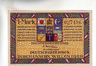 Gemeinde Holnis  Notgeld mit Bildern