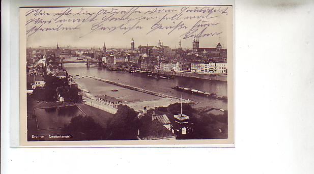 Bremen Gesamtansicht 1930 Bremen Gesamtansicht 1930