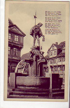 Hildesheim Katzenbrunnen ca 1930 Hildesheim Katzenbrunnen ca 1930