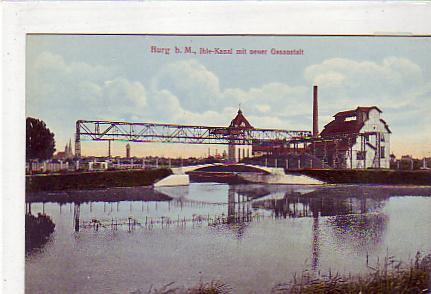 Burg bei Magdeburg Ihle-Kanal Gasanstalt Burg bei Magdeburg Ihle-Kanal Gasanstalt