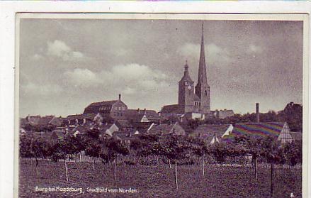 Burg bei Magdeburg von Norden 1938 Burg bei Magdeburg von Norden 1938