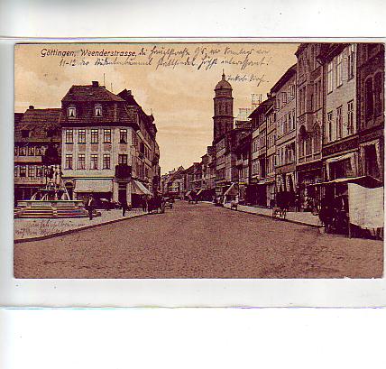 Göttingen Weenderstrasse 1916 Göttingen Weenderstrasse 1916