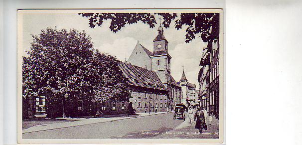Göttingen Marienkirche und Strasse 1936 Göttingen Marienkirche und Strasse 1936