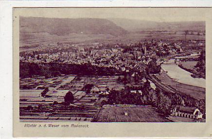 Höxter an der Weser vom Rodeneck 1928 Höxter an der Weser vom Rodeneck 1928