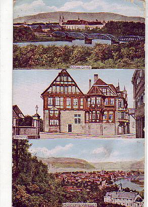 Höxter an der Weser Schloss und Dechaney 1916 Höxter an der Weser Schloss und Dechaney 1916