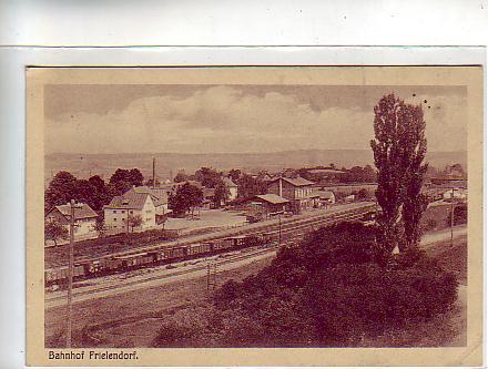 Bahnhof Frielendorf mit Eisenbahn 1926 Bahnhof Frielendorf mit Eisenbahn 1926