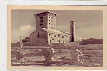 Brocken Harz Winter 1954