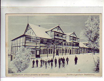 Stecklenberg Harz Jugendheim im Winter ca 1930 Stecklenberg Harz Jugendheim im Winter ca 1930