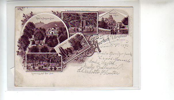 Auerbach,Bensheim an der Bergstrasse Vorläufer AK von 1893 Auerbach,Bensheim an der Bergstrasse Vorläufer AK von 1893
