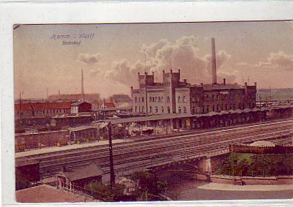 Hamm Westfalen Bahnhof ,Eisenbahn Feldpost 1918 Hamm Westfalen Bahnhof ,Eisenbahn Feldpost 1918