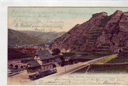 Ruine Saffenburg bei Mayschloss,Ahrtal,Bahnhof,Eisenbahn 1906 Ruine Saffenburg bei Mayschloss,Ahrtal,Bahnhof,Eisenbahn 1906