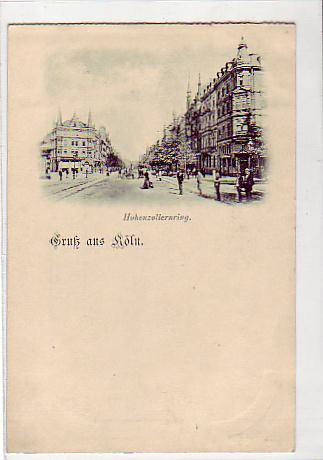 Köln am Rhein Hohenzollernring vor 1900 Köln am Rhein Hohenzollernring vor 1900