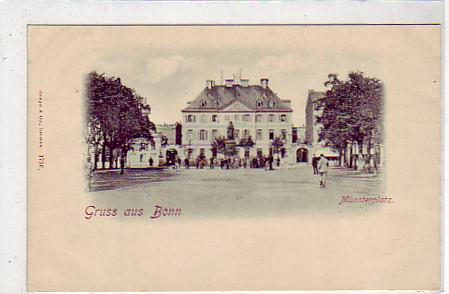 Bonn am Rhein Münsterplatz ca 1900 Bonn am Rhein Münsterplatz ca 1900