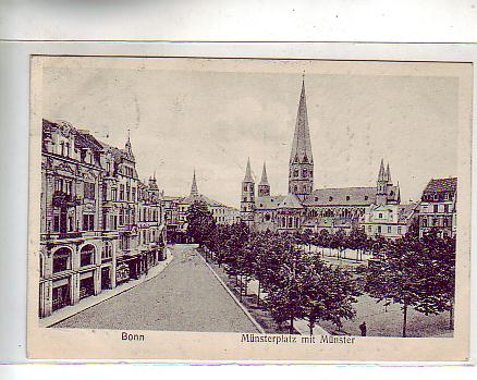 Bonn am Rhein Münsterplatz 1912 Bonn am Rhein Münsterplatz 1912