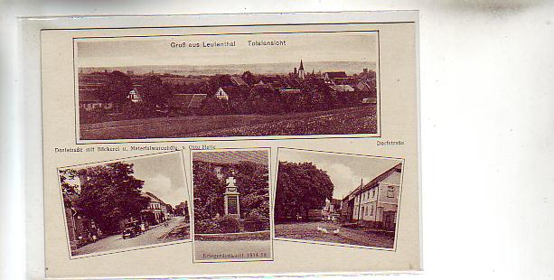 Leutenthal mit Gasthof und Dorfstraße ca 1930 Leutenthal mit Gasthof und Dorfstraße ca 1930