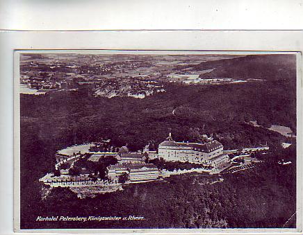 Königswinter am Rhein Hotel Petersberg Luftbild 1934 Königswinter am Rhein Hotel Petersberg Luftbild 1934