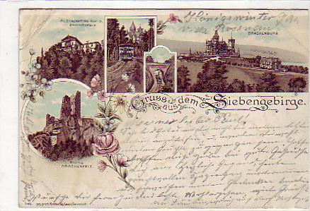 Königswinter am Rhein Siebengebirge,Drachenburg 1896 Königswinter am Rhein Siebengebirge,Drachenburg 1896