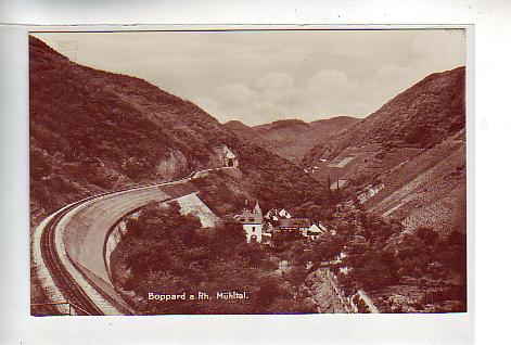 Boppard am Rhein Eisenbahn-Line Mühltal ca 1930 Boppard am Rhein Eisenbahn-Line Mühltal ca 1930