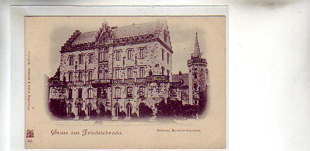 Friedrichroda in Thüringen Schloss Reinhardsbrunn ca 1900 Friedrichroda in Thüringen Schloss Reinhardsbrunn ca 1900