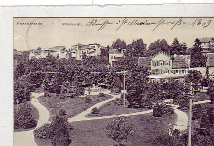 Friedrichroda in Thüringen Wilhelmplatz 1910 Friedrichroda in Thüringen Wilhelmplatz 1910