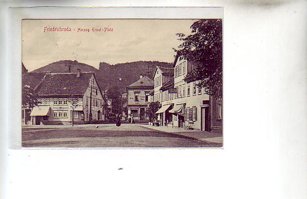 Friedrichroda in Thüringen Herzog Ernst Platz 1908 Friedrichroda in Thüringen Herzog Ernst Platz 1908