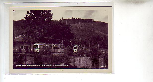 Friedrichroda in Thüringen Waldbahn Bahnhof 1955 Friedrichroda in Thüringen Waldbahn Bahnhof 1955