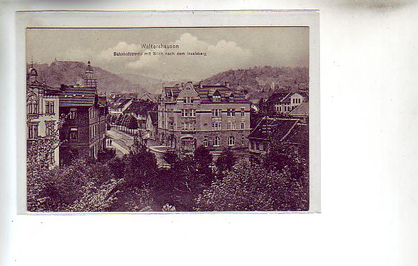 Waltershausen in Thüringen Bahnhofstraße ca 1910 Waltershausen in Thüringen Bahnhofstraße ca 1910