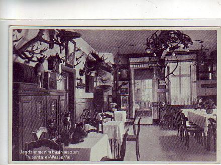 Gasthaus Trusentaler Wasserfall bei Brotterode Thüringen 1947 Gasthaus Trusentaler Wasserfall bei Brotterode Thüringen 1947