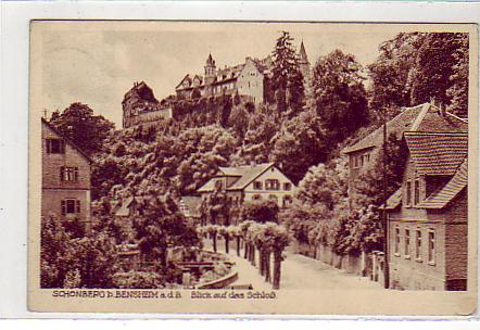 Schönberg Bensheim Schloss 1931 Schönberg Bensheim Schloss 1931