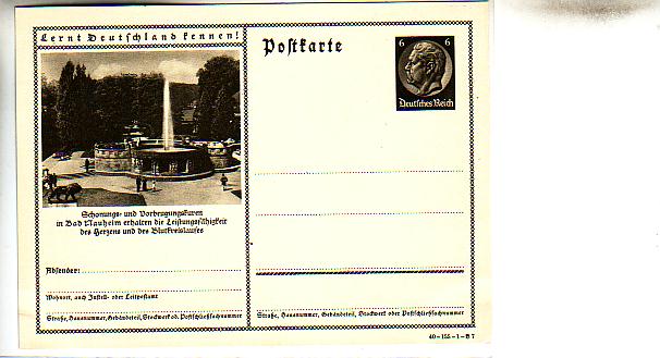 Bad Nauheim Privat-Ganzsache vor 1945 Bad Nauheim Privat-Ganzsache vor 1945