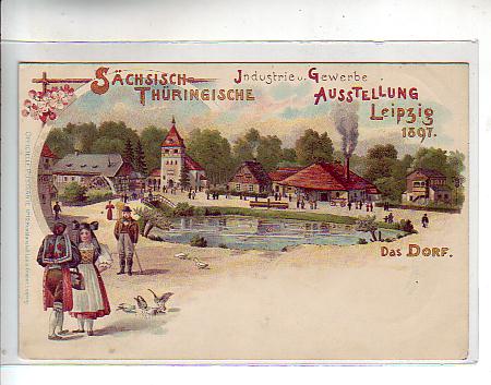 Leipzig Litho Industrie-Gewerbe-Ausstellung 1897 Leipzig Litho Industrie-Gewerbe-Ausstellung 1897