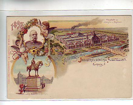 Leipzig Litho Industrie-Gewerbe-Ausstellung 1897 Leipzig Litho Industrie-Gewerbe-Ausstellung 1897
