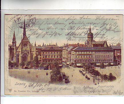 Leipzig Litho Augustusplatz 1900 Leipzig Litho Augustusplatz 1900