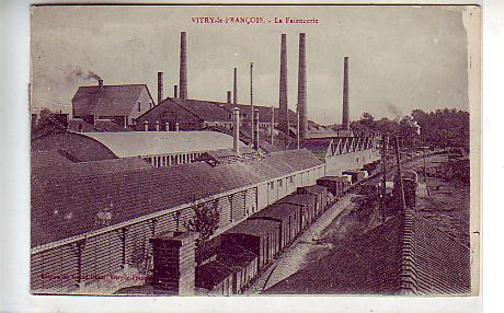 Vitry-le-Francois La Faiencerie Eisenbahn Frankreich1920 Vitry-le-Francois La Faiencerie Eisenbahn Frankreich1920