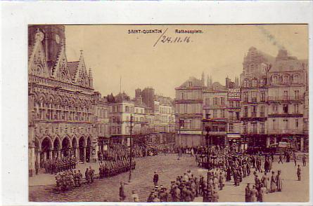 Saint-Quentin Frankreich Militär Parade Feldpost 1916 Saint-Quentin Frankreich Militär Parade Feldpost 1916