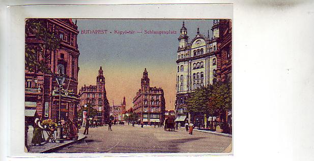 Budapest Schlangenplatz 1917 Feldpost Ungarn-Hungary Budapest Schlangenplatz 1917 Feldpost Ungarn-Hungary
