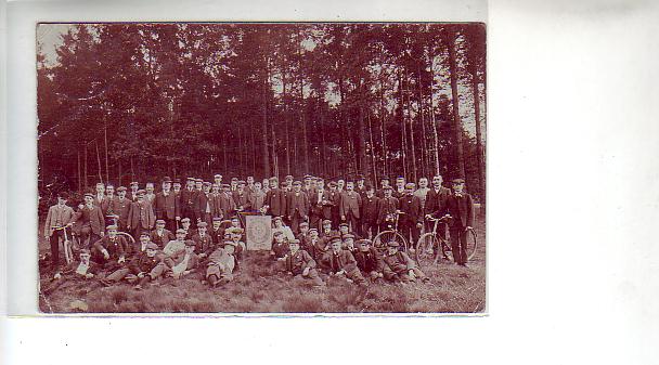 Deuben-Freital in Sachsen Fahrrad,Foto Karte 1907 Deuben-Freital in Sachsen Fahrrad,Foto Karte 1907