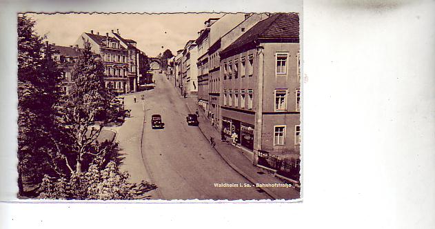 Waldheim Sachsen Zschopauthal Bahnhofstraße 1963 Waldheim Sachsen Zschopauthal Bahnhofstraße 1963