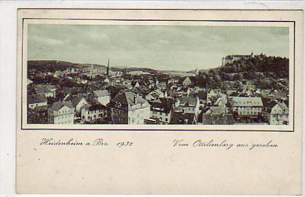 Heidenheim vom Ottilenberg 1932 Heidenheim vom Ottilenberg 1932