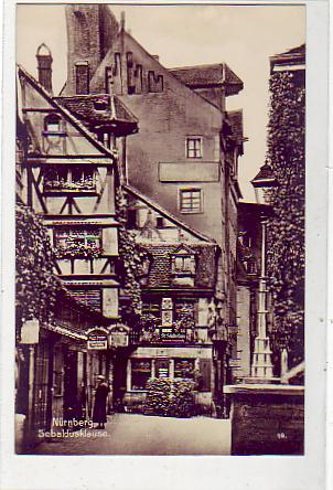 Nürnberg Sebaldusklause Foto Karte ca 1930 Nürnberg Sebaldusklause Foto Karte ca 1930