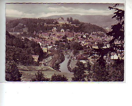 Kronach mit Eisenbahn-Line ca 1960 Kronach mit Eisenbahn-Line ca 1960