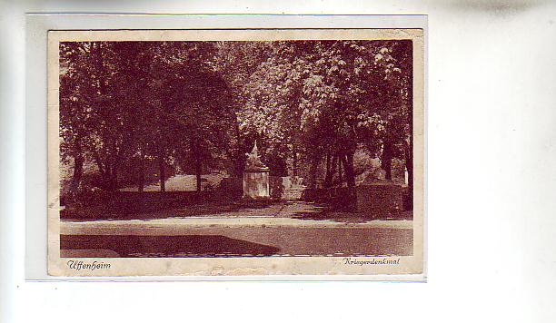 Uffenheim bei Bad Windsheim Kriegerdenkmal ca 1930 Uffenheim bei Bad Windsheim Kriegerdenkmal ca 1930